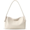 image:imageBOSTANTEN Shoulder Bag for Women Pebbled Vegan Leather Purses Soft Hobo Handbag Supple Bag for Travel WorkBeige
