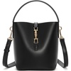 image:imageBOSTANTEN Small Bucket Bag for Women Crossbody Bags Trendy Vegan Leather Shoulder Purses Designer Ladies HandbagsBlack