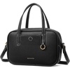 image:imageBOSTANTEN Small Crossbody Bag for Women Vegan Leather Purse  Lightweight Handbag with Top Handle Adjustable Strap Compact Storage for Travel Shopping EverydayBlack