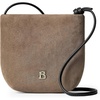 image:imageBOSTANTEN Small Crossbody Bags for Women Faux Suede Cell Phone Purse with Adjustable Knotted Strap for DailyLight Grey