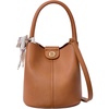 image:imageBOSTANTEN Small Crossbody Bags for Women Vegan Leather Mini Bucket Handbag Removable Shoulder StrapBrown