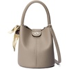 image:imageBOSTANTEN Small Crossbody Bags for Women Vegan Leather Mini Bucket Handbag Removable Shoulder StrapCamel Brown