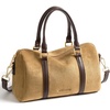 image:imageBOSTANTEN Small Crossbody Purse for Women Slouchy Boston Handbag  Vegan Leather Lightweight Top Handle Detachable Adjustable Strap Daily Travel Shopping CommutingApricot With Coffee