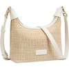 image:imageBOSTANTEN Straw Crossbody Bags for Women Summer Raffia Purse Handbags for Beach Vacation Daily UseBeige
