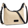 image:imageBOSTANTEN Straw Crossbody Bags for Women Summer Raffia Purse Handbags for Beach Vacation Daily UseBlack