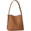 image:imageBOSTANTEN Suede Bucket Bag for Women Ladies Shoulder Purse with Adjustable Strap Handbag with Inner Pouch for Work TravelSuede Brown