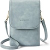 image:imageBOSTANTEN Vegan Leather Crossbody Bags for Women Designer Cell Phone Bag Wallet Purses Adjustable StrapDenim Blue