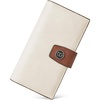 image:imageBOSTANTEN Womens Leather Wallets RFID Blocking Large Capacity Credit Card Holder Phone Clutch Rose RedDBeigeBrown