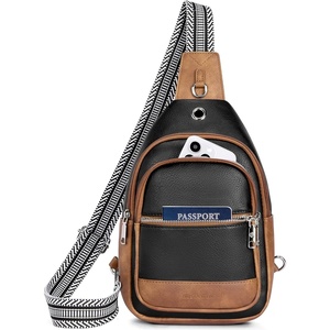 image:imageBOSTANTEN 7L Sling Bag For Women CrossBody Bags Large Cross Body Purse Vegan Leather Sling Backpack for Travel EssentialsBlack