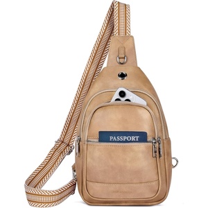 image:imageBOSTANTEN 7L Sling Bag For Women CrossBody Bags Large Cross Body Purse Vegan Leather Sling Backpack for Travel EssentialsBrown