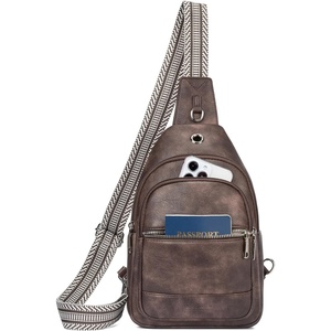 image:imageBOSTANTEN 7L Sling Bag For Women CrossBody Bags Large Cross Body Purse Vegan Leather Sling Backpack for Travel EssentialsCoffee