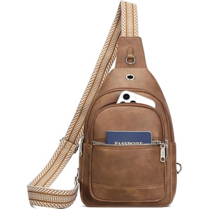 image:imageBOSTANTEN 7L Sling Bag For Women CrossBody Bags Large Cross Body Purse Vegan Leather Sling Backpack for Travel EssentialsDark Brown