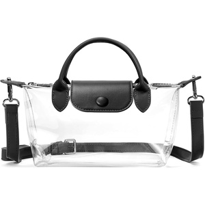image:imageBOSTANTEN Clear Bag for Stadium Approved Crossbody Purse Handbags for Concerts Sports EventsBlack