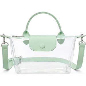 image:imageBOSTANTEN Clear Bag for Stadium Approved Crossbody Purse Handbags for Concerts Sports EventsMint Green