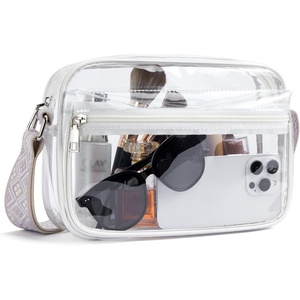 image:imageBOSTANTEN Clear Bag for Women Stadium Approved Clear Bags Crossbody Purse Trendy for Concerts Sports EventsPurpleguitar Strap