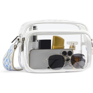image:imageBOSTANTEN Clear Bag for Women Stadium Approved Clear Bags Crossbody Purse Trendy for Concerts Sports EventsZ06whiteblue