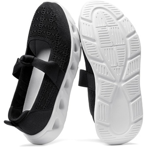 image:imageBOSTANTEN Comfortable Mary Jane Sneakers for Women  Lightweight amp Breathable Slip On Casual Shoes 2026 Wide Toe Box Cushioned Sole for AllDay WalkingWorkBlack