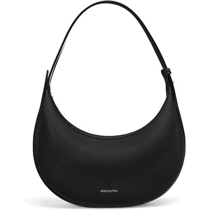 image:imageBOSTANTEN Crescent Shoulder Bag Vegan Leather Purses for Women Trendy Crossbody Clutch Hobo Handbag Adjustable StrapSmall Black 945x276x531