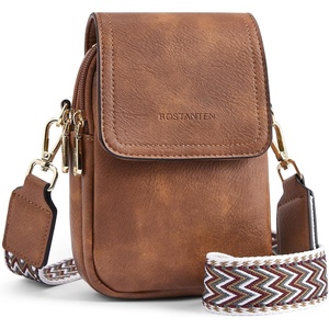 image:imageBOSTANTEN Crossbody Bags for Women Cell Phone Purse Leather Wallet Handbags with Card SlotsC01retro Brown