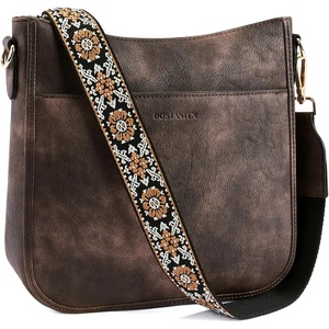 image:imageBOSTANTEN Crossbody Bags for Women Trendy Vegan Leather Hobo Purses Shoulder Handbags Wide Shoulder StrapA02coffee