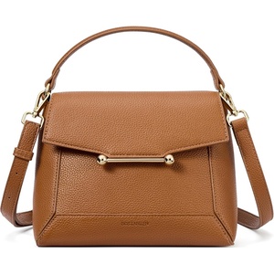 image:imageBOSTANTEN Crossbody Bags for Women Vegan Leather Small Purse with Top Handle Shoulder Handbags for Everyday UseBrown