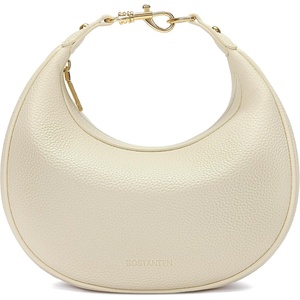image:imageBOSTANTEN Crossbody Purse Crescent Shoulder Bags for Women Trendy Vegan Leather Clutch Handbag Removable StrapBeige