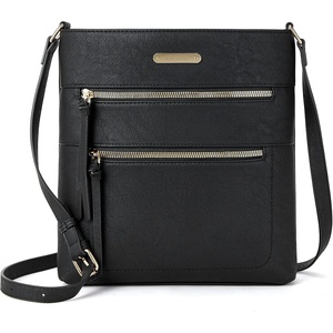 image:imageBOSTANTEN Crossbody Purses for Women Medium Shoulder Bag Quilted Handbags with Zipper PocketC03black