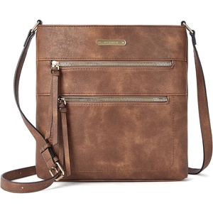 image:imageBOSTANTEN Crossbody Purses for Women Medium Shoulder Bag Quilted Handbags with Zipper PocketC05brown