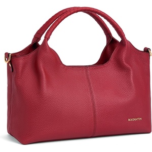 image:imageBOSTANTEN Genuine Leather Purses for Women Designer Handbags Crossbody Shoulder Bags Top Handle Satchel with Adjustable StrapL05red