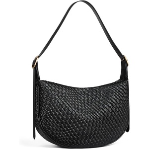 image:imageBOSTANTEN Purses for Women Crescent Crossbody Bag Vegan Leather Shoulder Hobo Handbag Adjustable StrapLarge Black