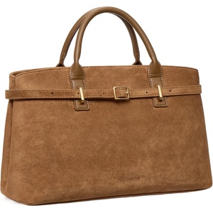 image:imageBOSTANTEN Satchel Bags for Women Vegan Leather Structured Tote Handbag Trendy Top Handle Bag with Removable StrapBrown
