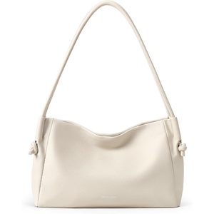 image:imageBOSTANTEN Shoulder Bag for Women Pebbled Vegan Leather Purses Soft Hobo Handbag Supple Bag for Travel WorkBeige