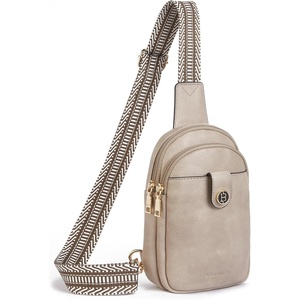 image:imageBOSTANTEN Sling Bag Crossbody Bags for Women Trendy Crossbody Purse Leather Chest BagAcloud Grey