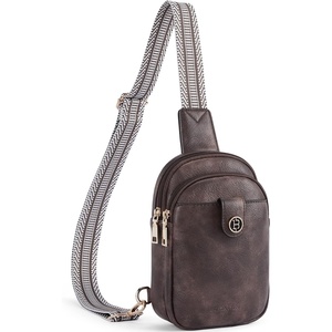 image:imageBOSTANTEN Sling Bag Crossbody Bags for Women Trendy Crossbody Purse Leather Chest BagAcoffee