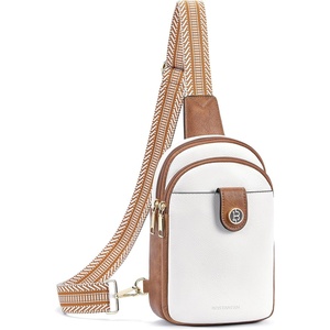 image:imageBOSTANTEN Sling Bag Crossbody Bags for Women Trendy Crossbody Purse Leather Chest BagBbeigelarge