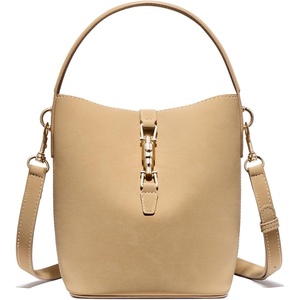 image:imageBOSTANTEN Small Bucket Bag for Women Crossbody Bags Trendy Vegan Leather Shoulder Purses Designer Ladies HandbagsCamel Brown