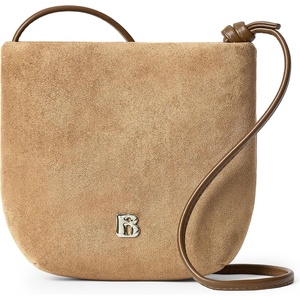 image:imageBOSTANTEN Small Crossbody Bags for Women Faux Suede Cell Phone Purse with Adjustable Knotted Strap for DailyApricot