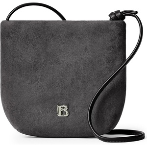 image:imageBOSTANTEN Small Crossbody Bags for Women Faux Suede Cell Phone Purse with Adjustable Knotted Strap for DailyDark Grey