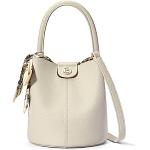 image:imageBOSTANTEN Small Crossbody Bags for Women Vegan Leather Mini Bucket Handbag Removable Shoulder StrapBeige