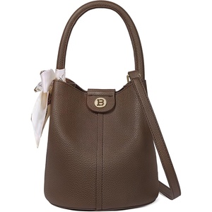 image:imageBOSTANTEN Small Crossbody Bags for Women Vegan Leather Mini Bucket Handbag Removable Shoulder StrapCoffee