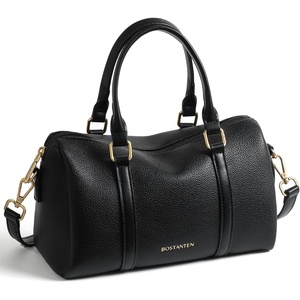 image:imageBOSTANTEN Small Crossbody Purse for Women Slouchy Boston Handbag  Vegan Leather Lightweight Top Handle Detachable Adjustable Strap Daily Travel Shopping CommutingBlack