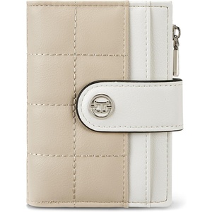 image:imageBOSTANTEN Small Wallet for Women Leather RFID Blocking Card Holder Bifold Compact Wallets With Zipper Coin Pocket BrownBeigeBlackPU LeahterBeigekhaki