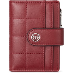 image:imageBOSTANTEN Small Wallet for Women Leather RFID Blocking Card Holder Bifold Compact Wallets With Zipper Coin Pocket BrownBeigeBlackPU LeahterWine Red