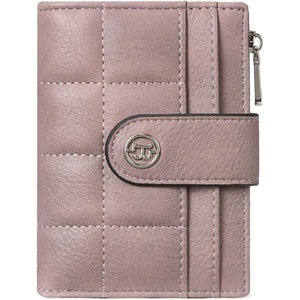 image:imageBOSTANTEN Small Wallet for Women Leather RFID Blocking Card Holder Bifold Compact Wallets With Zipper Coin Pocket BrownBeigeBlackPurple