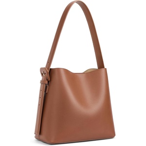 image:imageBOSTANTEN Suede Bucket Bag for Women Ladies Shoulder Purse with Adjustable Strap Handbag with Inner Pouch for Work TravelBrown