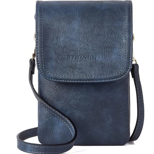 image:imageBOSTANTEN Vegan Leather Crossbody Bags for Women Designer Cell Phone Bag Wallet Purses Adjustable StrapA04navy Blue