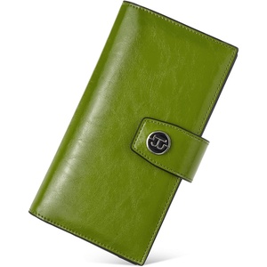 image:imageBOSTANTEN Womens Leather Wallets RFID Blocking Large Capacity Credit Card Holder Phone Clutch Rose RedDGreen