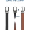 image:imageBOSTANTEN Belt Men Leather Reversible Belts for Men 1 38 for Casual Golf Dress Pants TwoinOne Belt Gift003gunblackBrown