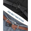 image:imageBOSTANTEN Belt Men Leather Reversible Belts for Men 1 38 for Casual Golf Dress Pants TwoinOne Belt Gift004matteblackBrown