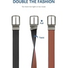 image:imageBOSTANTEN Belt Men Leather Reversible Belts for Men 1 38 for Casual Golf Dress Pants TwoinOne Belt Gift005gunblackBrown